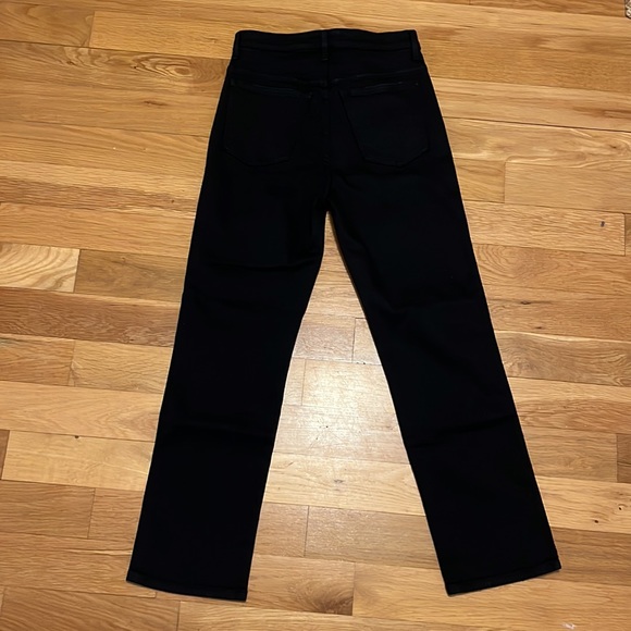 Khaite Abigail Straight Stretch Jeans in Black - Picture 3 of 5